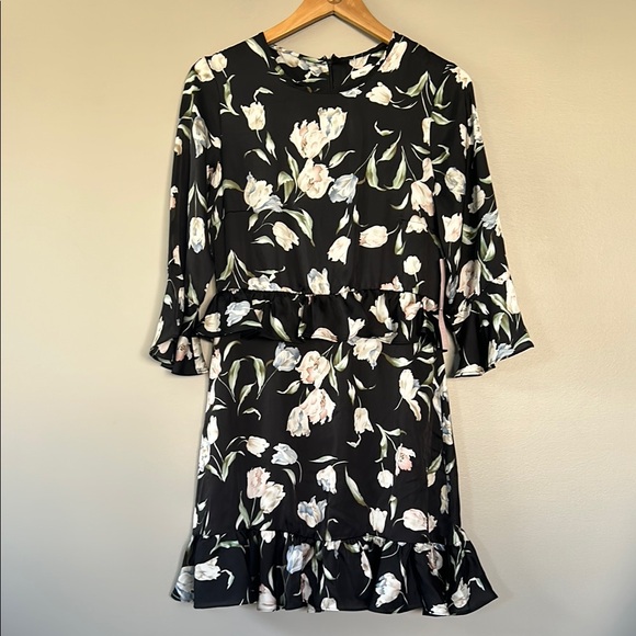 NWT Avec Les Filles Floral‎ Print (Tulips) Print Dress - Picture 2 of 10
